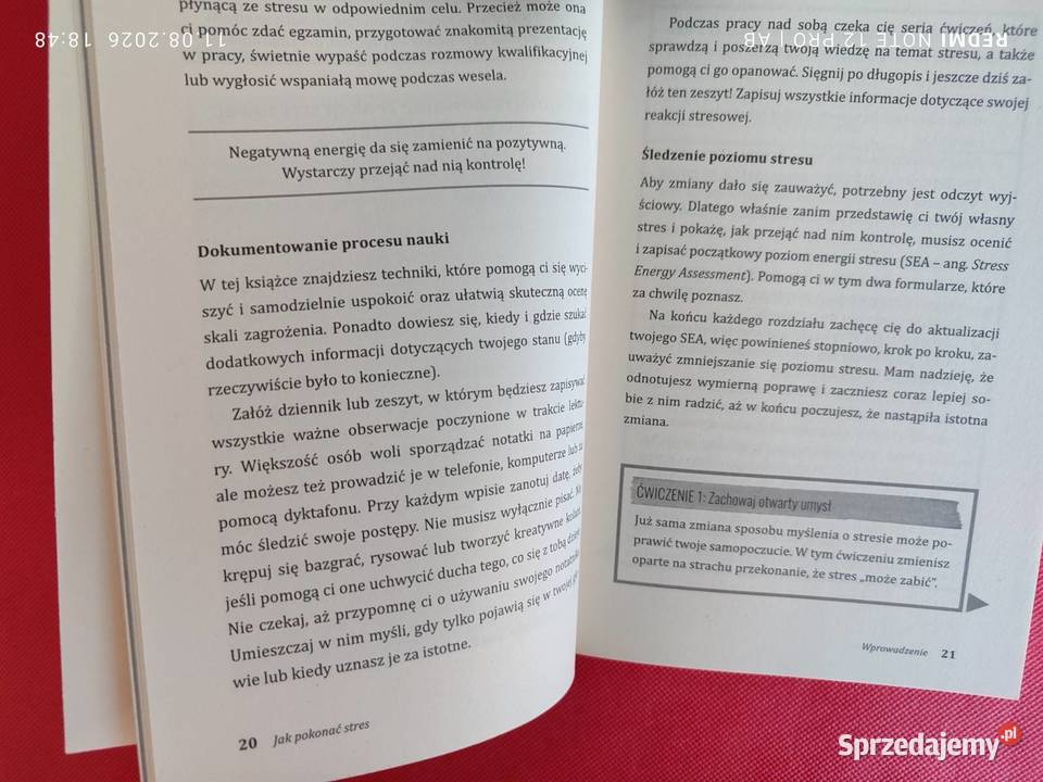pokonać stres Joy Langley poradnik psychologia Poradniki, albumy i reportaże Katowice