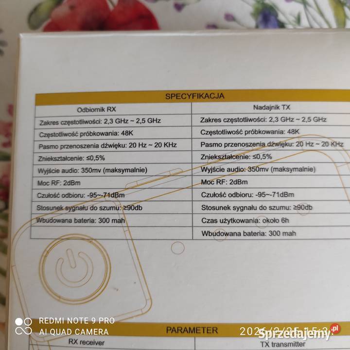 Mikrofony mikroporty Mozos MX 1 DUAL Pozostałe Wejherowo