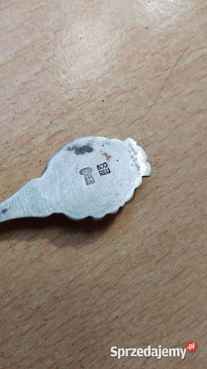 Łyżeczka kolekcjonerska srebrna kujawsko-pomorskie sprzedam