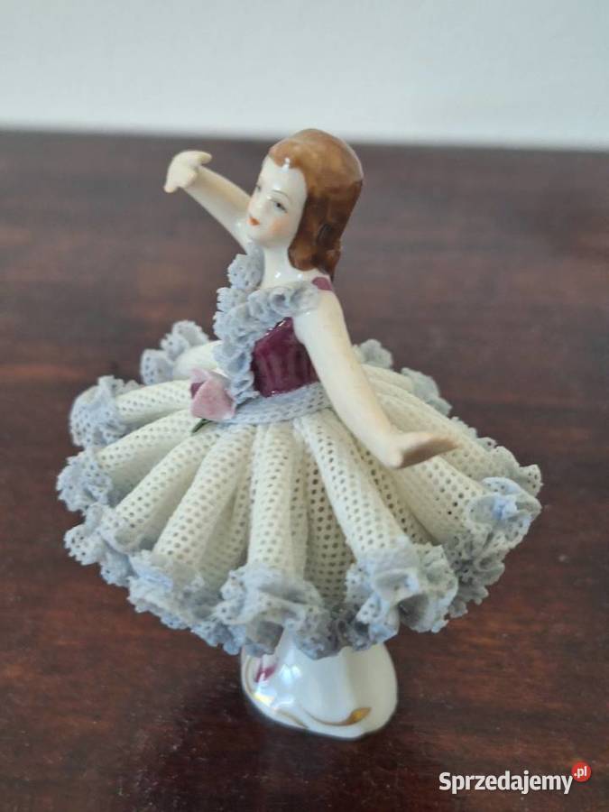 Figurka porcelanowa Dresden koronkowa dama sprzedam