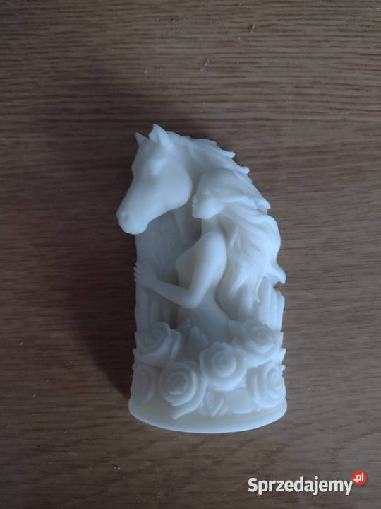 Świece sojowekotek Anioł dziewczyna z koniem Myszków