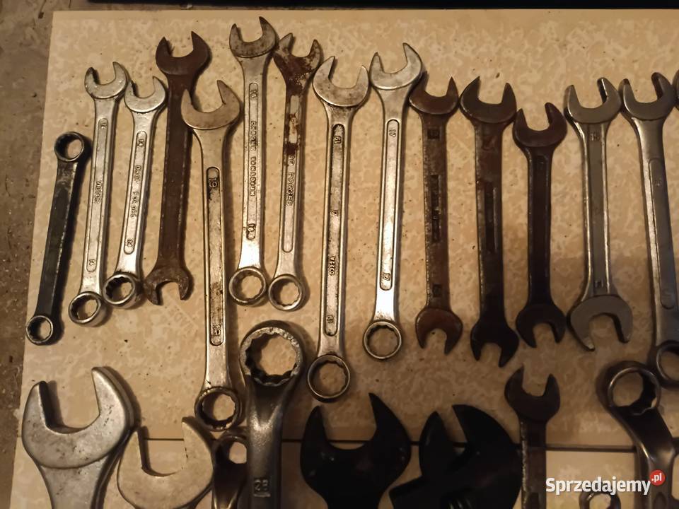 Stare klucze płaskie duży zestaw Chełm