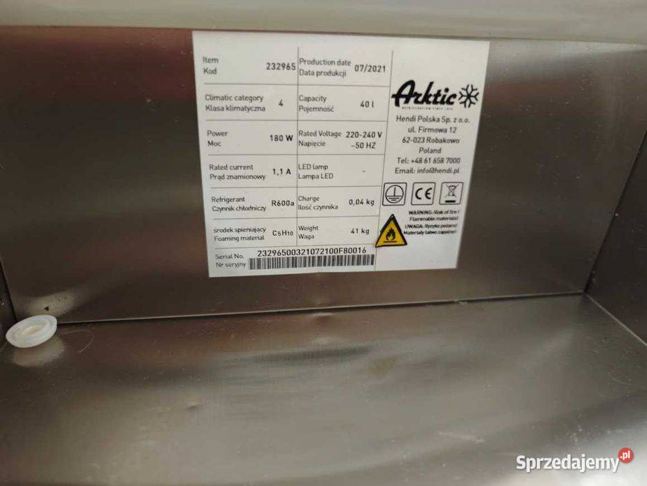 Nadstawa chłodnicza GN 13 Arktic 4x GN 13 Góra sprzedam