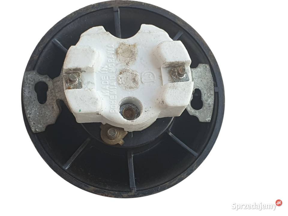 Stare gniazdko elektryczne podtynkowe bakelitowe Cieszyn