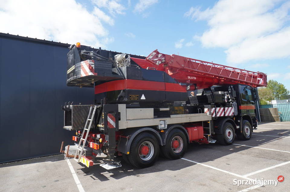 Dzwig samochodowy FAUN HK 60 Mercedes Actros 8x4 ogranicznik prędkości Dźwigi samochodowe Biała Podlaska