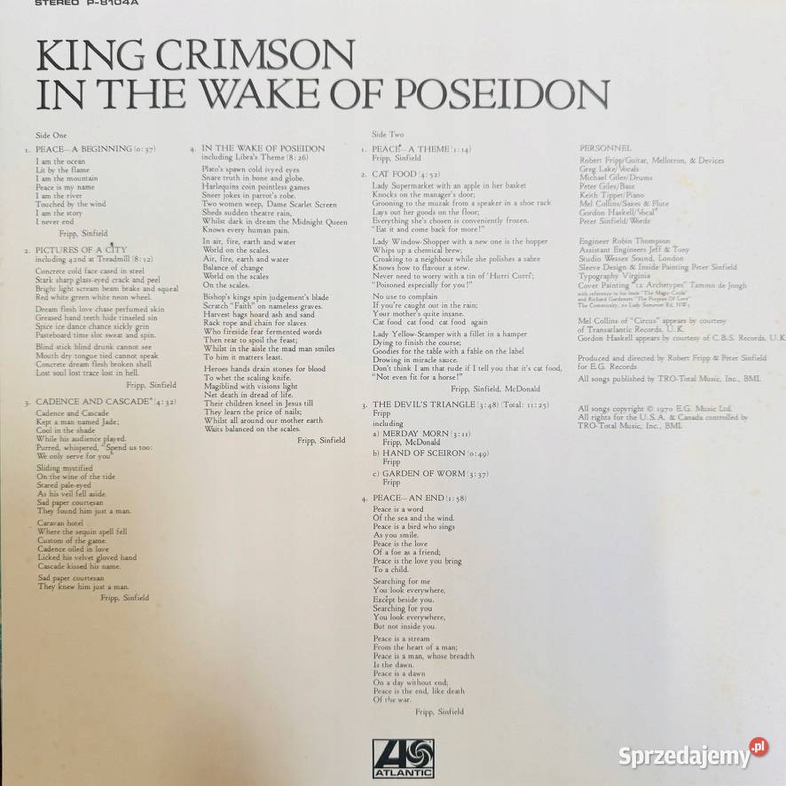 King Crimson In The Wake Of Poseidon EXEX Japan rock