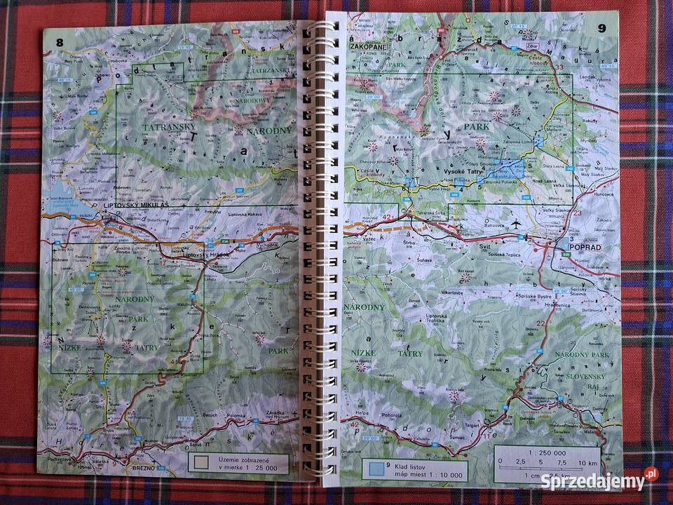 Tatry Podrobny Turisticky Atlas 125 000 Mapy i przewodniki Kraków