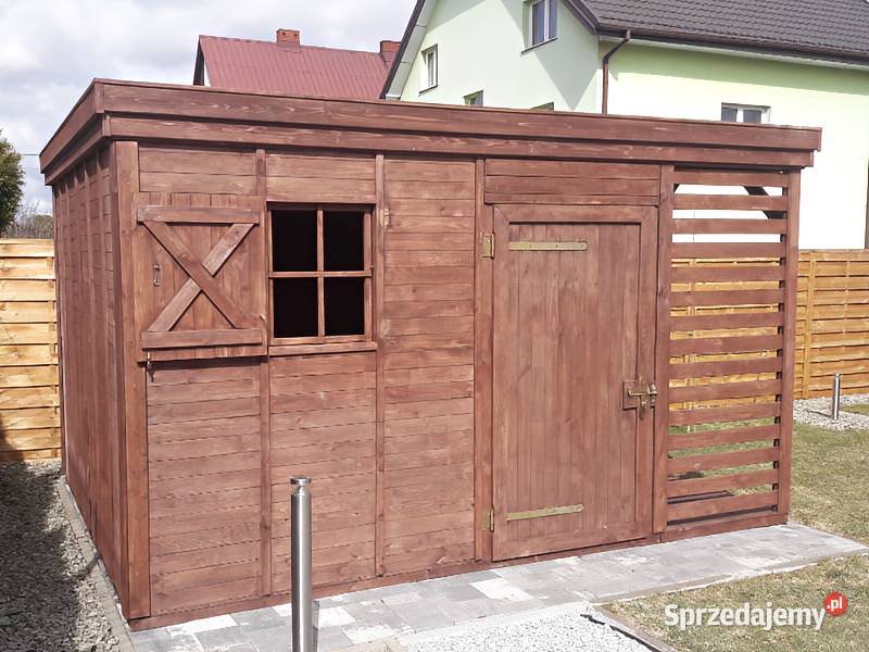 DOMEK DOMECZEK ZEBRA OGRODOWY 4x3 DACH 1SPADOWY Parzymiechy