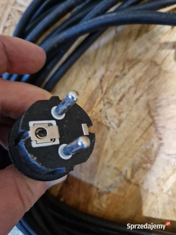 Przedłużacz podwójny z uziemieniem 10 m czarny Głogowa