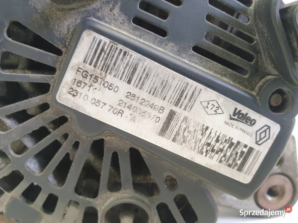 Dacia Duster 15 DCi ALTERNATOR 231005770R Układ elektryczny silnika lubelskie Janów