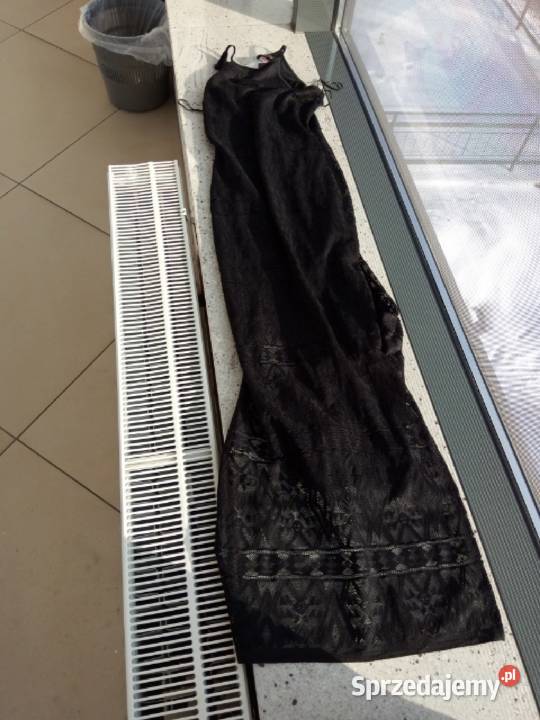 XXS32 RIVER ISLANDCzarnadługa sukienka Kraków sprzedam