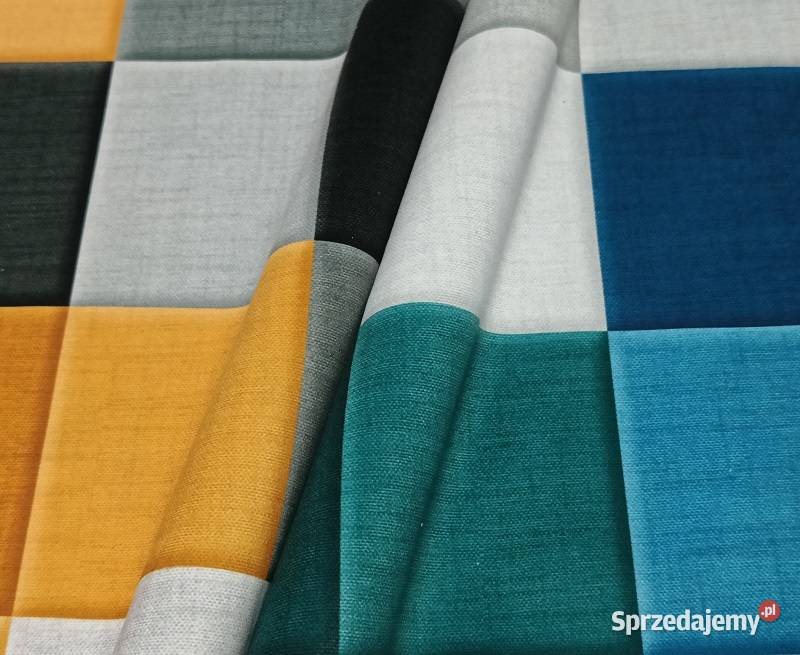 Kwadraty tkanina dekoracyjna obiciowa Częstochowa