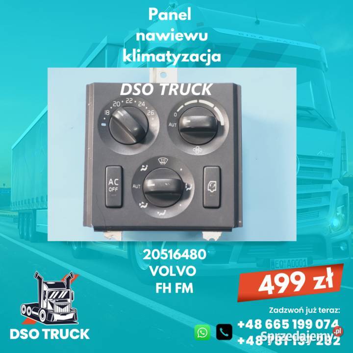 Panel nawiewu klimatyzacja 20516480 VOLVO FH FM Klimatyzacja Zawichost