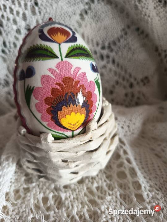 Pisanka decoupage wzór ludowy Toruń