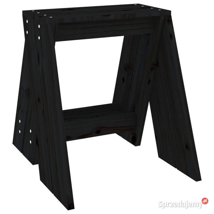 Stołki 2 czarne 40x40x45 lite drewno sosnowe Warszawa sprzedam