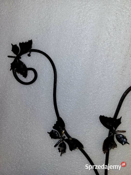 Kwietnik metalowy Motylki