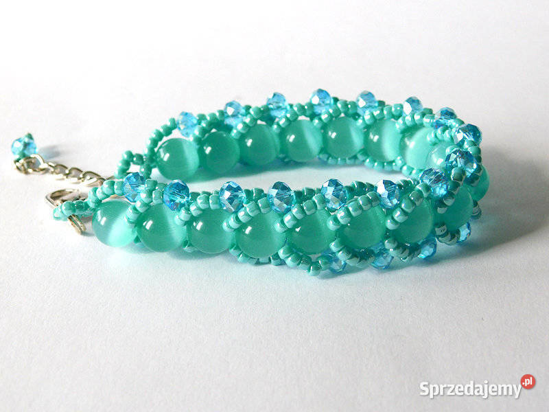 Krzysztalowa bransoletka mieniąca sie KOCIE OKO pomorskie Dębogórze sprzedam