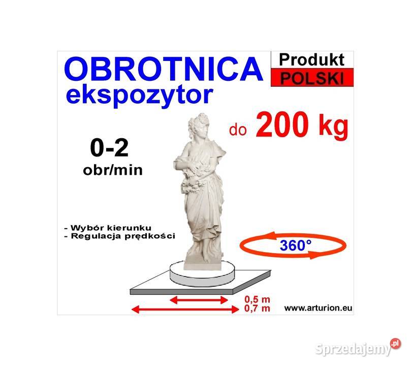 Obrotnica Ekspozytor napęd reklamy podest do 200