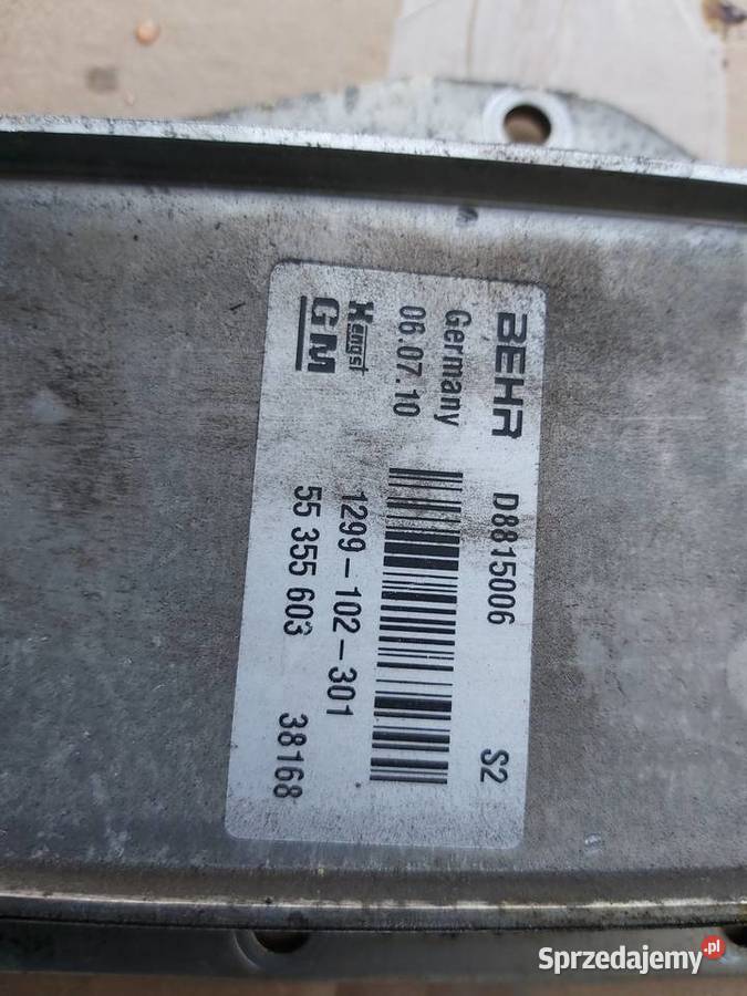 Chłodniczka oleju opel astra vectra zafira 1618 Bydgoszcz