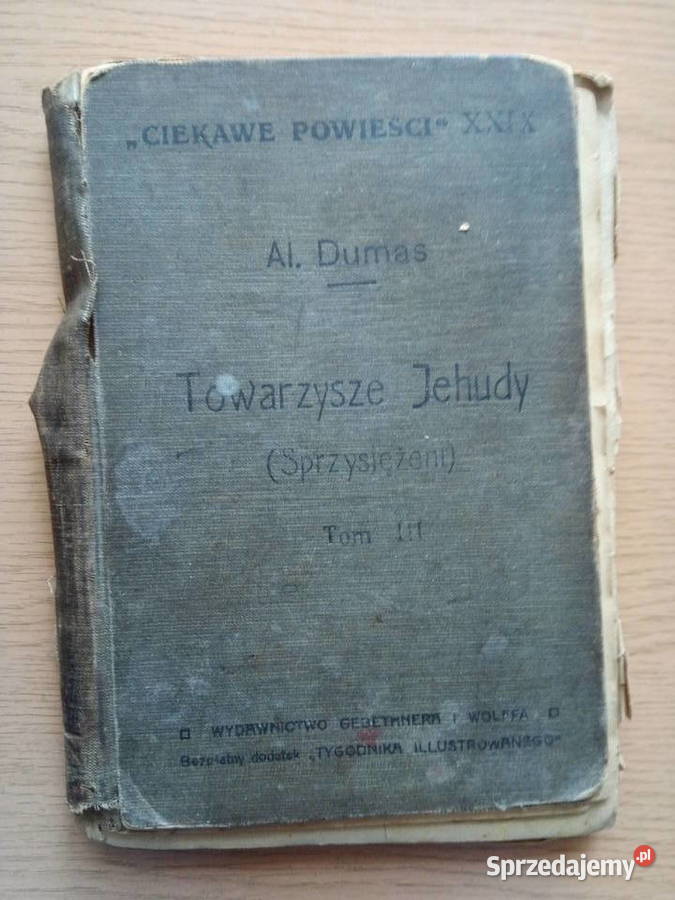 Towarzysze Jehudy tom III z początku XX w Al literatura piękna - proza zagraniczna