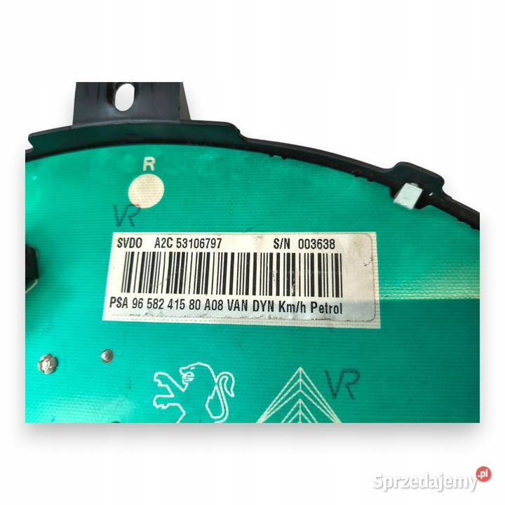 LICZNIK ZEGARY 9658241580 Peugeot 1007 14 8V 14 lubelskie Chełm