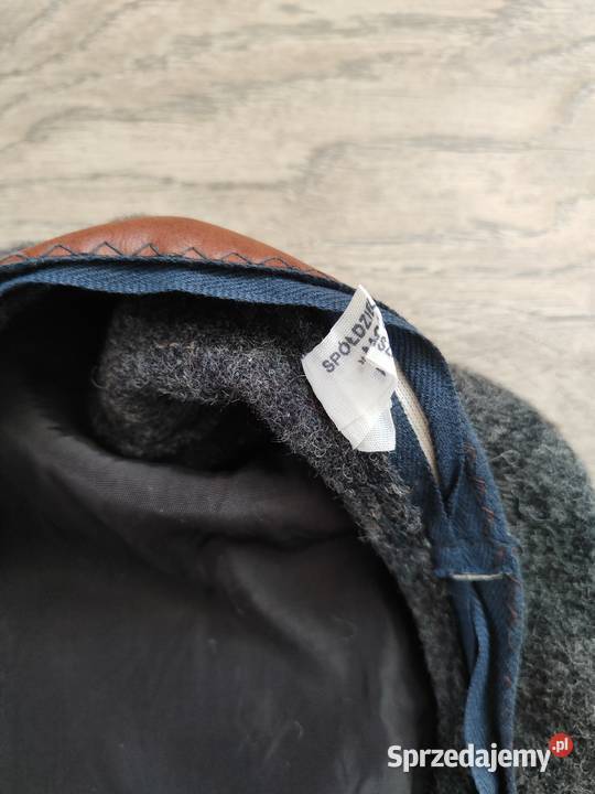 Moderna beret z PRLu Vintage y2k Wełniany Jasło