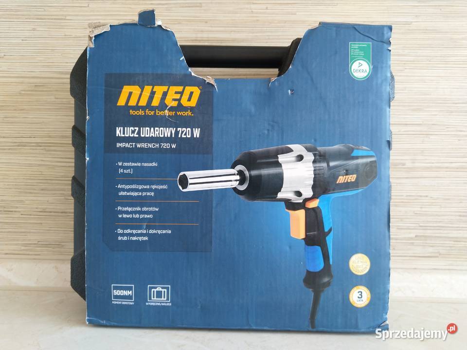 NAJTANIEJ Klucz Udarowy Wkrętarka Udarowa 720W Narzędzia elektryczne i pneumatyczne śląskie
