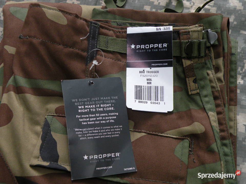 Spodnie BDU woodland PROPPER medium regular NYCO Wrocław