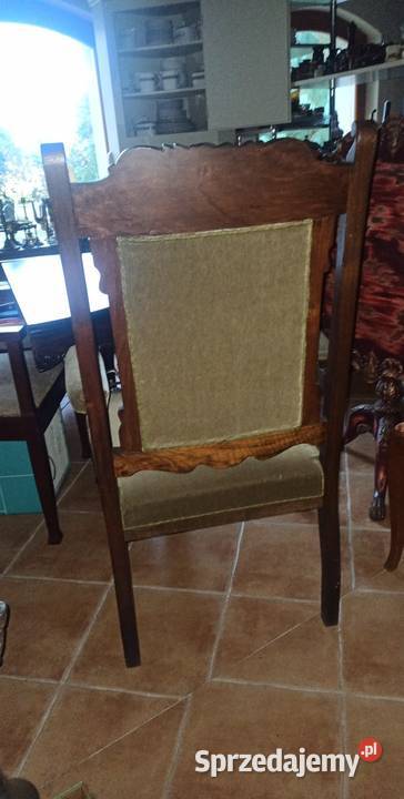 Fotel Eklektyk z podłokietnikami Welur pasy i Gdańsk