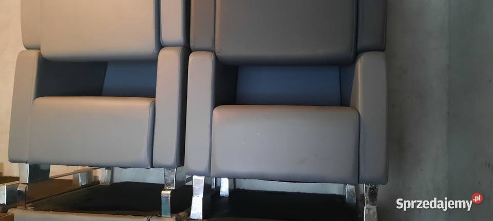 Fotel szary eko skóra Łomianki