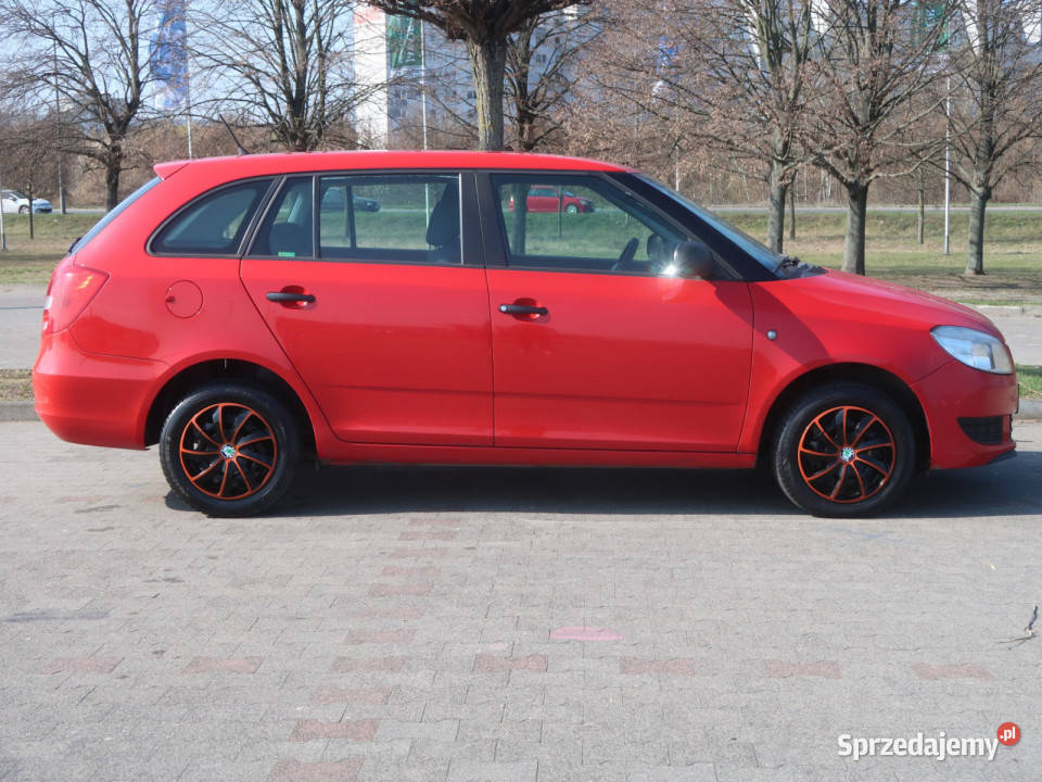Skoda Fabia 16 TDI czerwony dolnośląskie Bielany Wrocławskie