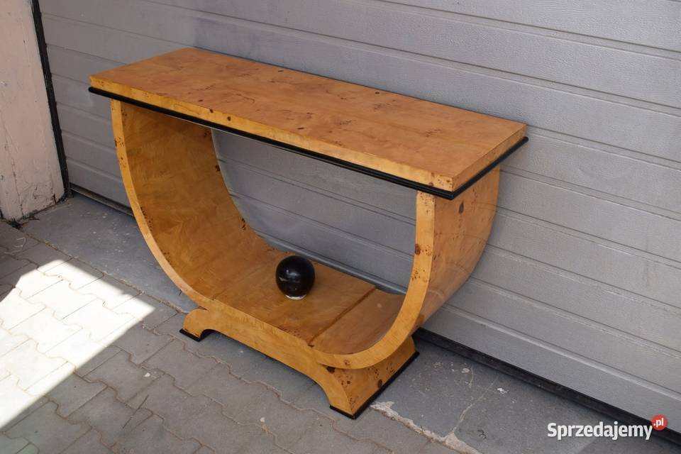 Drewniany Stolik Stół Konsola Art Deco Salon Kraków