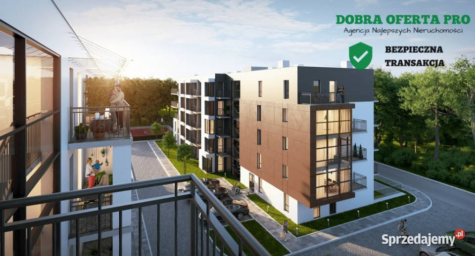 Nowe mieszkanie z balkonem i 2 miejscami garaż Pruszcz Gdański