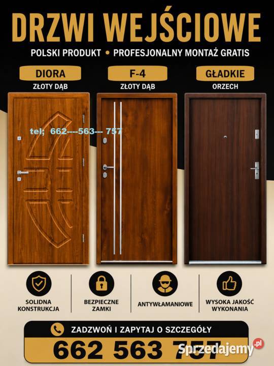 Drzwi wejściowe do mieszkania w bloku zewnętrzne Radom