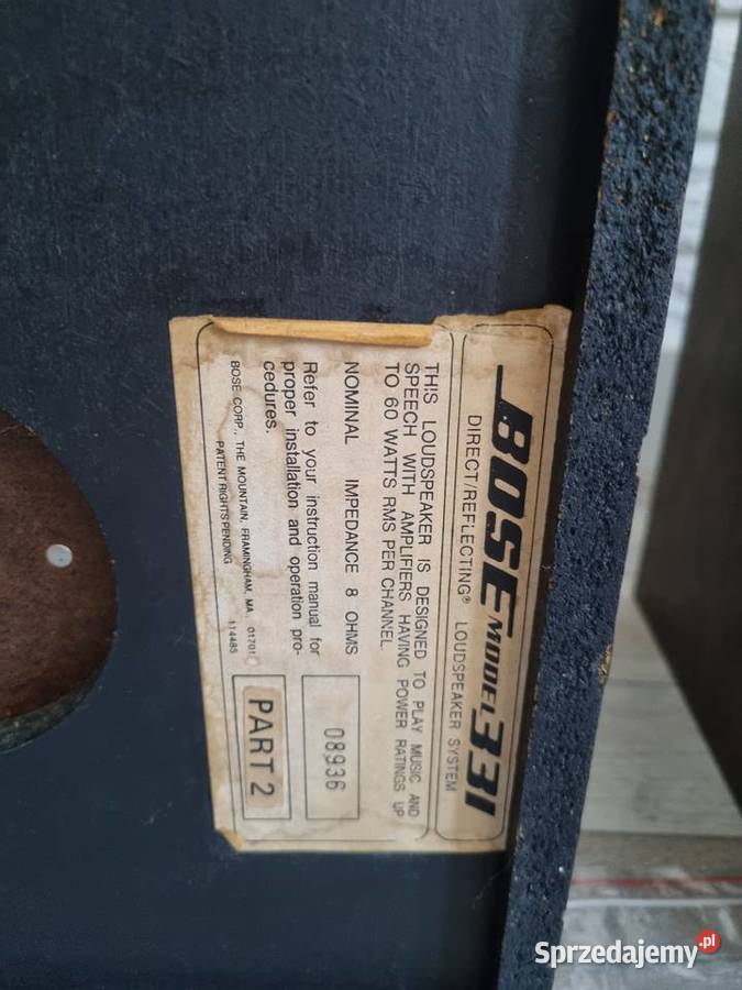 kolumny BOSE model 331 Gorzów Wielkopolski sprzedam