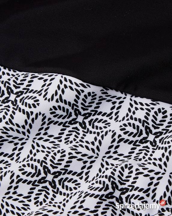 Dół Bikini 50 strój kąpielowy 92 białoczarne Gaszowice