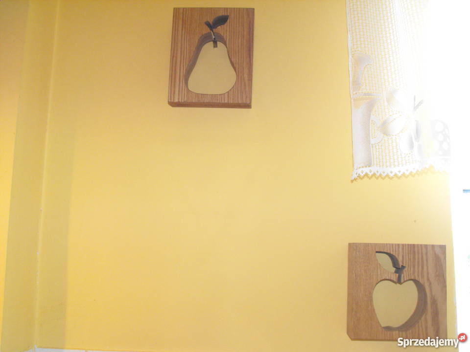 Drewniane ozdoby kuchenne Jabłko Gruszka inny kolor Dekoracje i ozdoby Wągrowiec