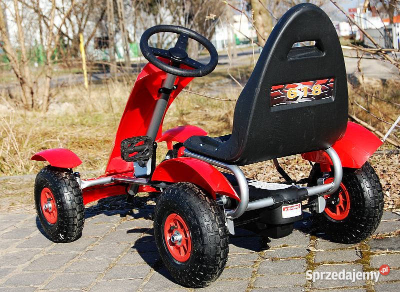 pojazd GOKART NA PEDAŁY pompowane koła auto Myszków