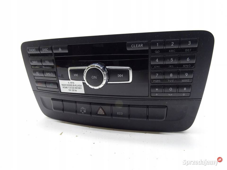 RADIO NAVIGACJA NAVI PANEL A2469009412 MERCEDES Panele sterowania, przełączniki