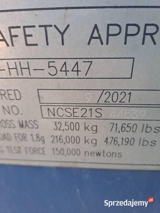 Magazyn 40HC 12m YOM 202122 Cała Polska