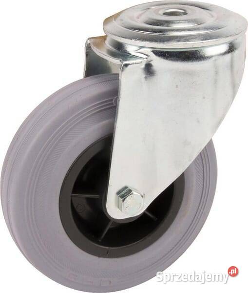 Koła skrętne z czarnymi oponami gumowymi sprzedam