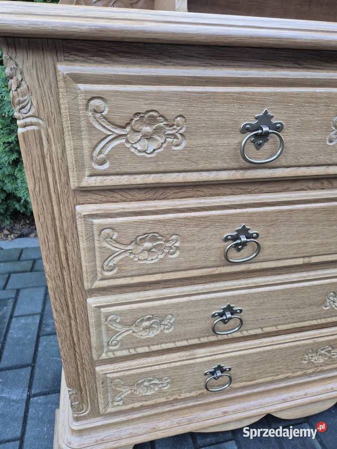 Drewniana toaletka z lustrem Rawa Mazowiecka