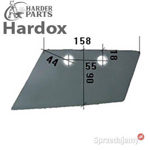 Lemiesz przedpłużka HARDOX 19113L do pługa Suwałki