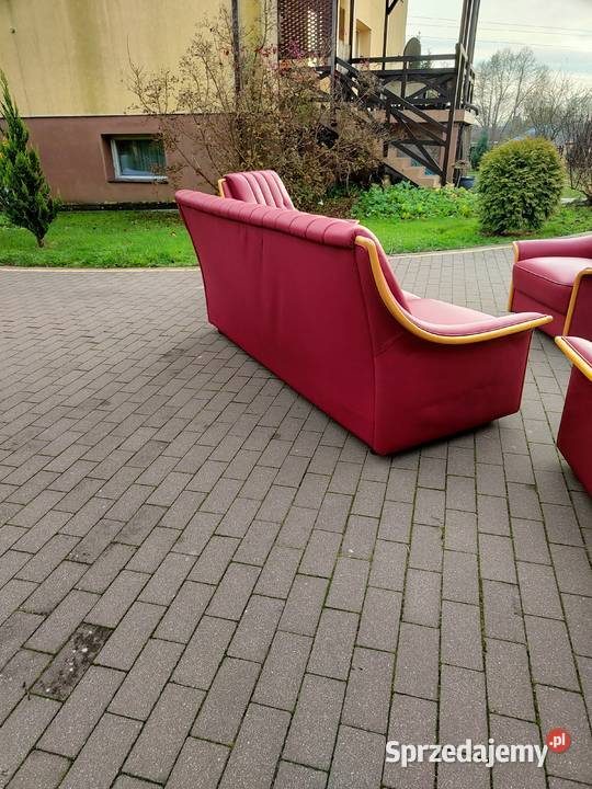 komplet wypoczynkowy 3 1 1 1 skóra 100 Ełk