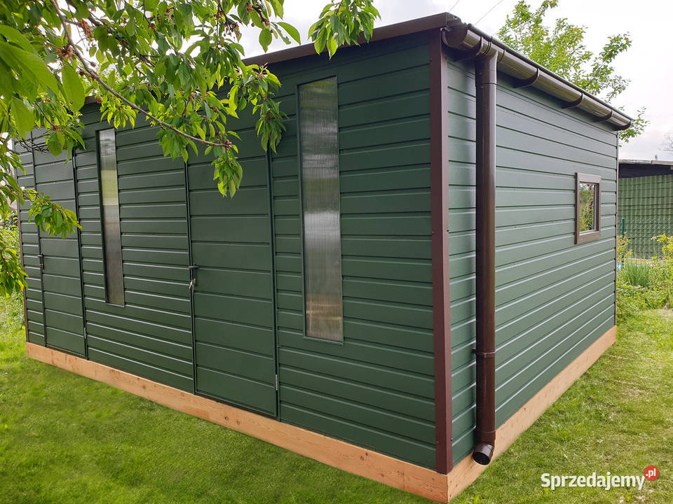 Domek ogrodowy 54m ciemnozielony matowy opolskie Nysa