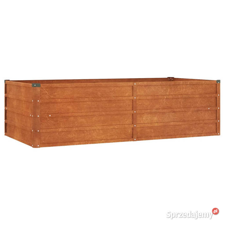 Podwyższona donica rdzawa 160x80x45 stal Warszawa sprzedam