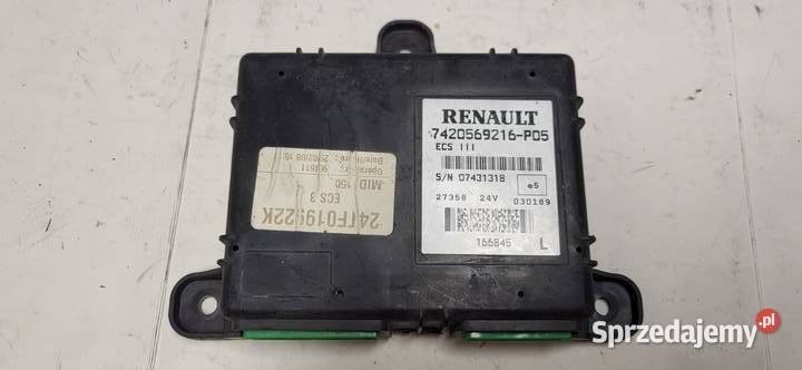 STEROWNIK ECS RENAULT 7420569216 3 4 5 Mojusz