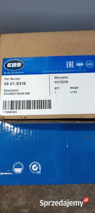 ZAWÓR MAGNETYCZNY WABCO 4721763160 MERCEDES Koronowo