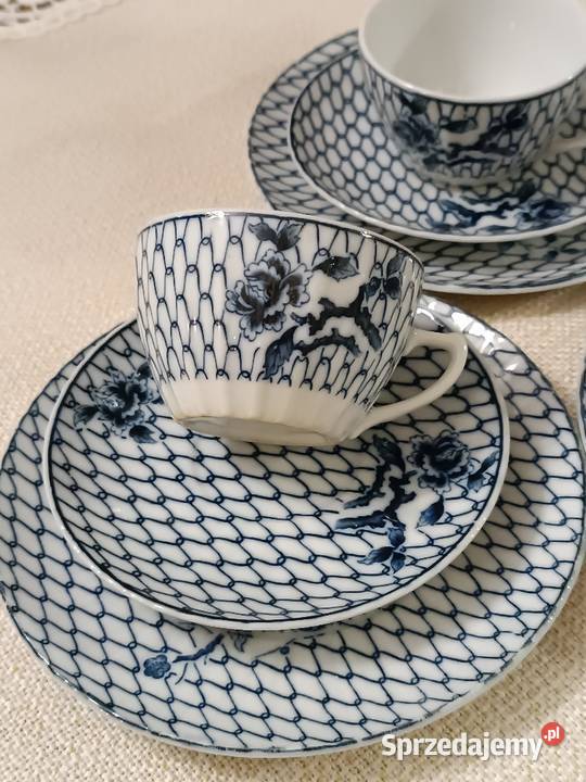 Porcelana z siatką kobaltową małopolskie Gorlice sprzedam