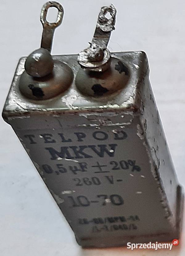 Kondensator 05 uF 20 260 V Telpod Części i akcesoria Ostrów Wielkopolski